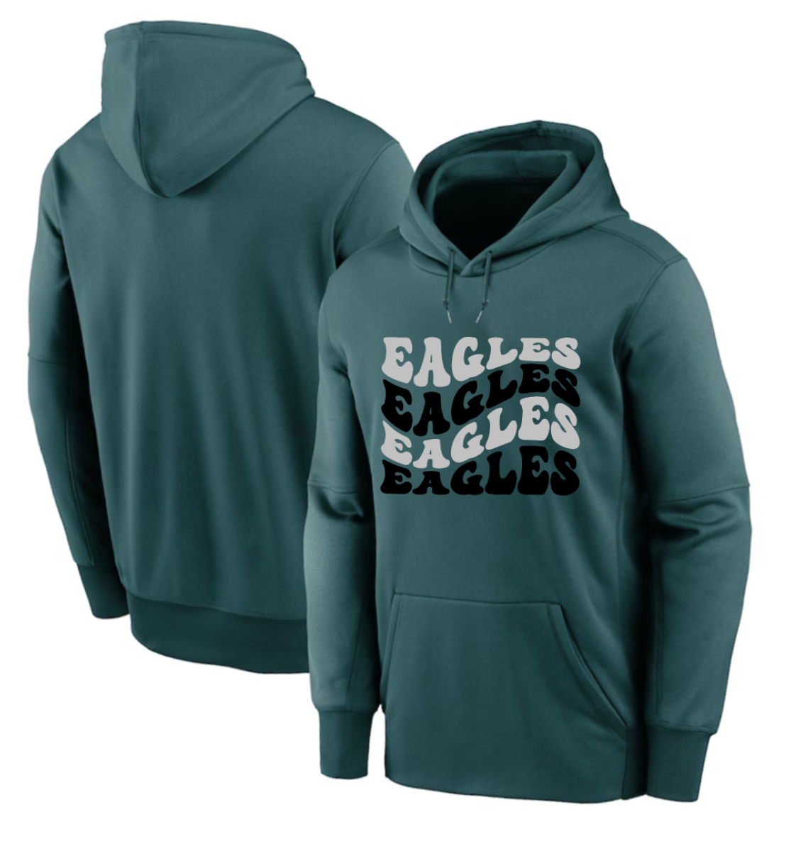 Men 2025 Philadelphia Eagles green hoodie style 20